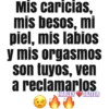 Mİs caricias,
mis besos, mi
piel, mis labios
y mis orgasmoS
son tuyos, ven
a reclamarlos
HARLEY DAZTER