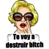 Te voy a
destruir bitch