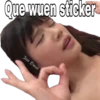 Que wuen sticker Jan Omar
