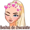 Besitos de chocolate