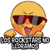 @HARLEY STICKERS LOS ROCKSTARS NO LLORAMOS