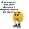Si ya se que soy linda, ahora ahorcarme y obligame a decirte que soy tuya.